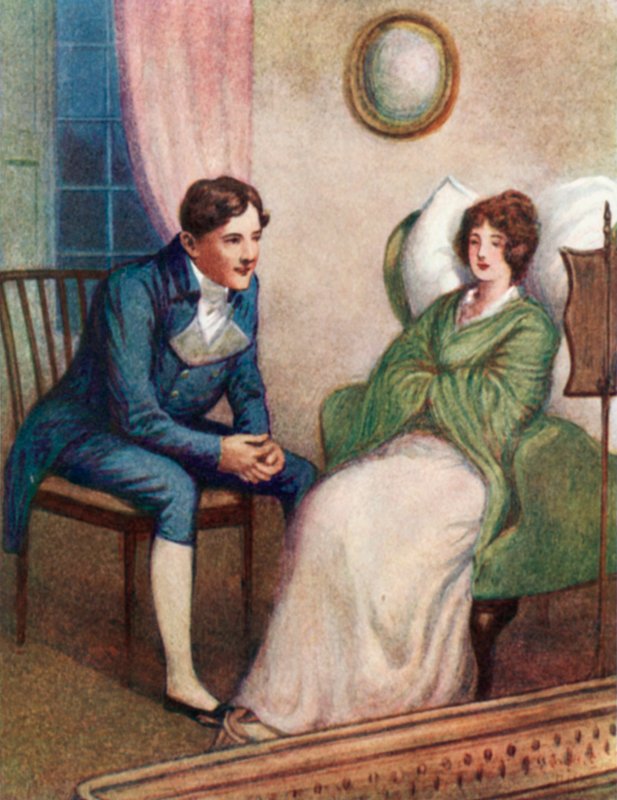Illustrasjon for Pride and Prejudice av Jane Austen av Arthur Wallis Mills