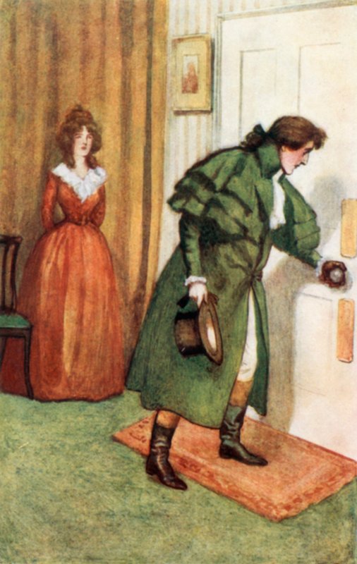 Illustrasjon for Sense and Sensibility av Jane Austen av Arthur Wallis Mills