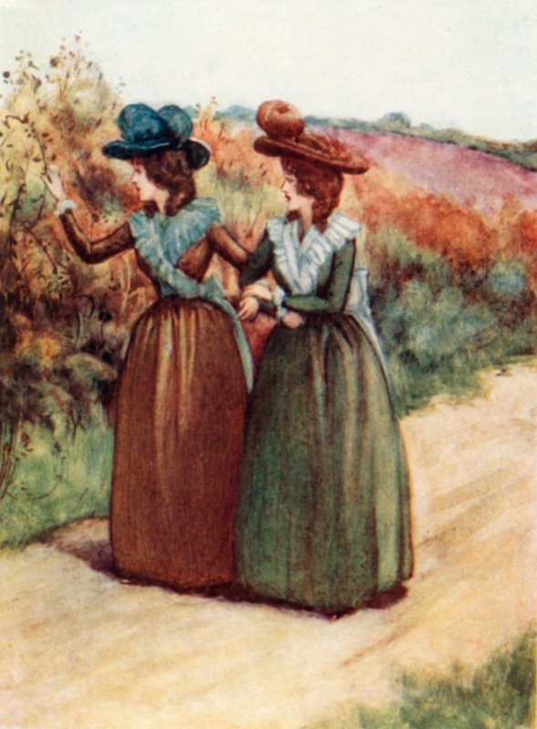Illustrasjon for Sense and Sensibility av Jane Austen av Arthur Wallis Mills