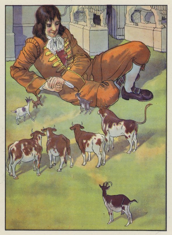Illustrasjon for Gullivers reiser av Jonathan Swift av Artus Scheiner