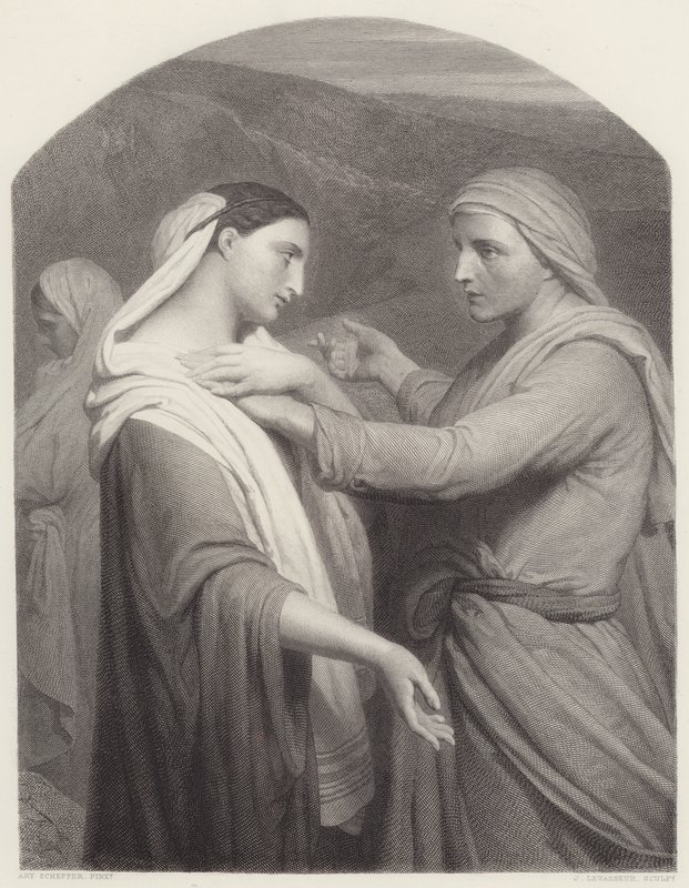 Ruth og Naomi av Ary Scheffer