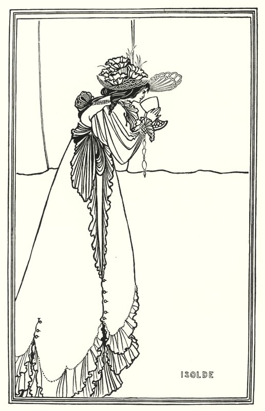 Isolde av Aubrey Beardsley