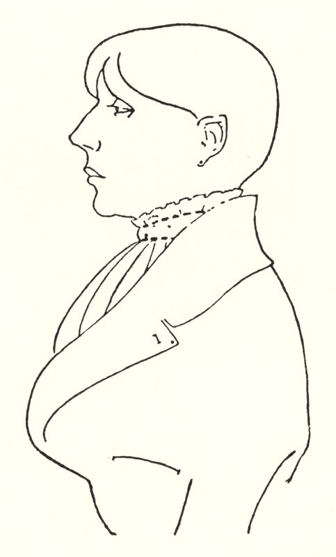 Oversiktsportrett av seg selv av Aubrey Beardsley