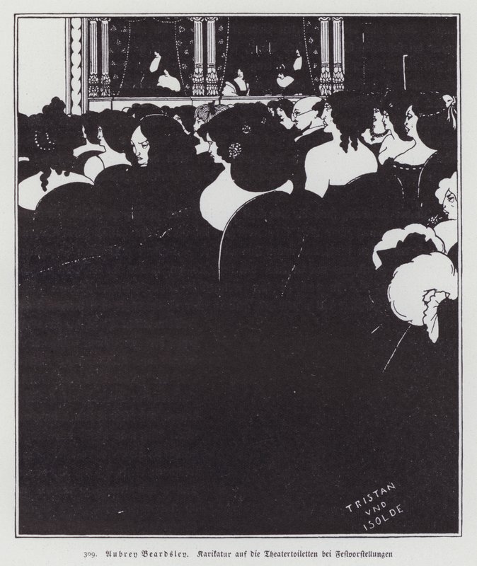 Wagnerittene, 1894 av Aubrey Beardsley