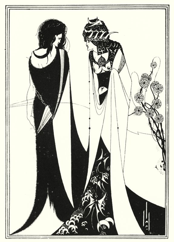 John og Salome (gravering) av Aubrey (after) Beardsley