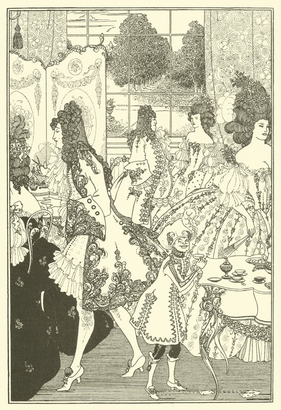 Låsens voldtekt (litografi) av Aubrey (after) Beardsley