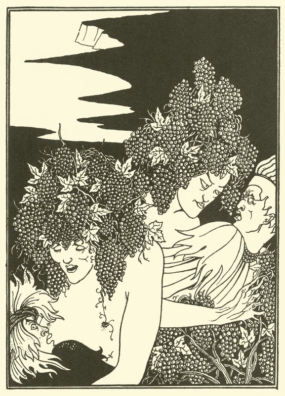 The Snare of Vintage (litografi) av Aubrey (after) Beardsley