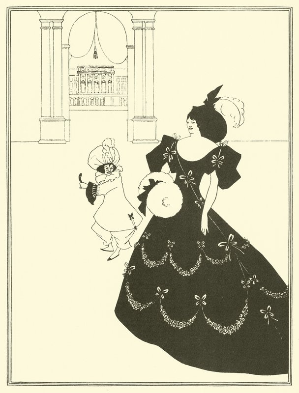 Komedie Ballet of Marionettes av Aubrey Beardsley