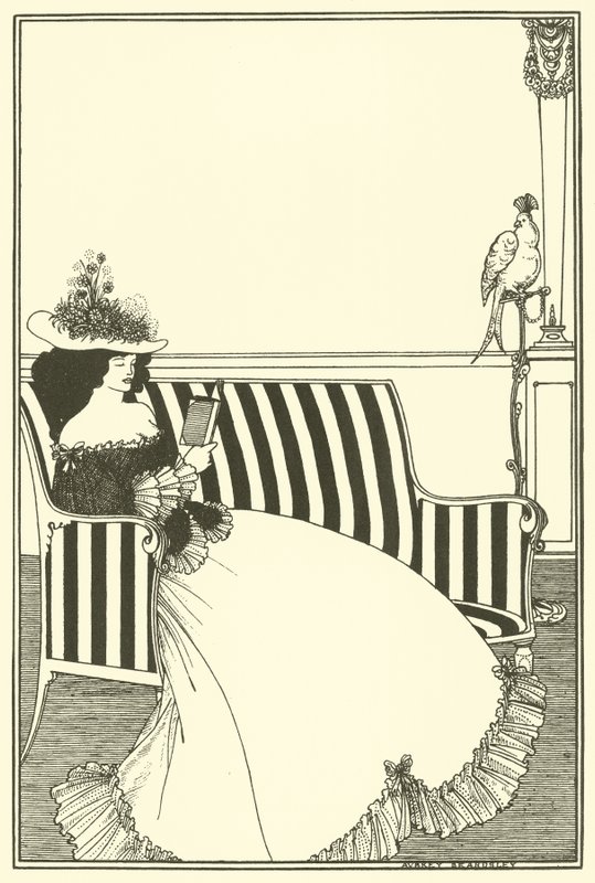 Cover Design, Smithers Catalogue of Rare Books, lesing, sofa av Aubrey Beardsley