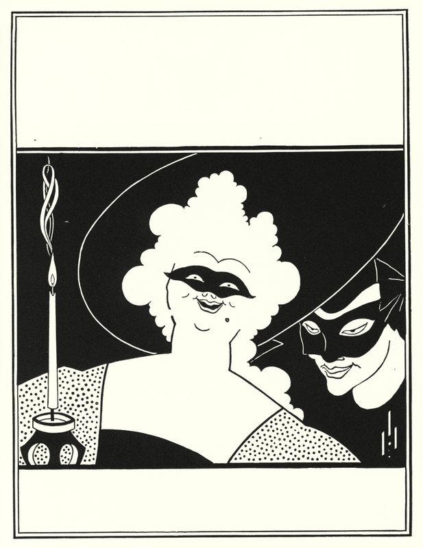 Omslagsdesign for "The Yellow Book", bind I av Aubrey Beardsley