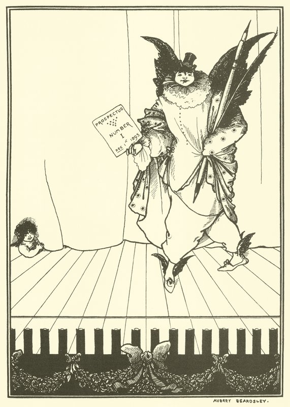 Design for prospektet til The Savoy av Aubrey Beardsley