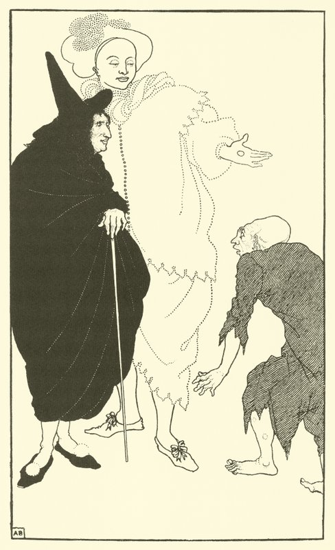 Don Juan, Sganarelle og tiggeren av Aubrey Beardsley