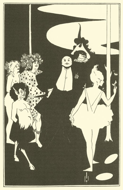 Frontispice, skuespill av John Davidson, 1893 av Aubrey Beardsley