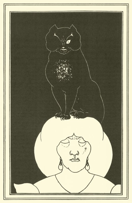 Den svarte katten av Aubrey Beardsley