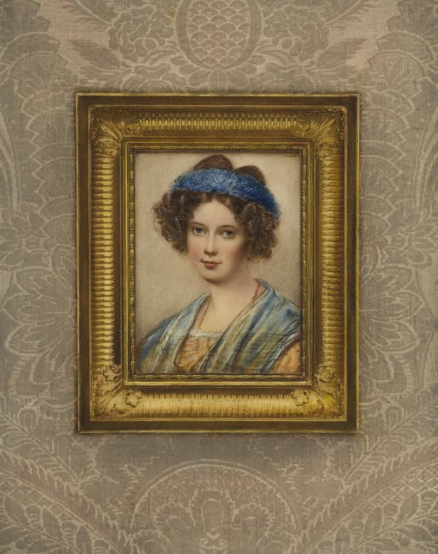 Portrett av kona til Ludwig von Borstell av August Grahl