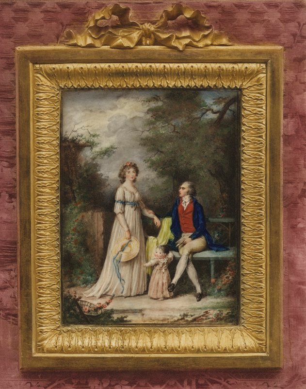 Portrett av kunstneren Augustin Ritt og hans familie av Augustin Ritt