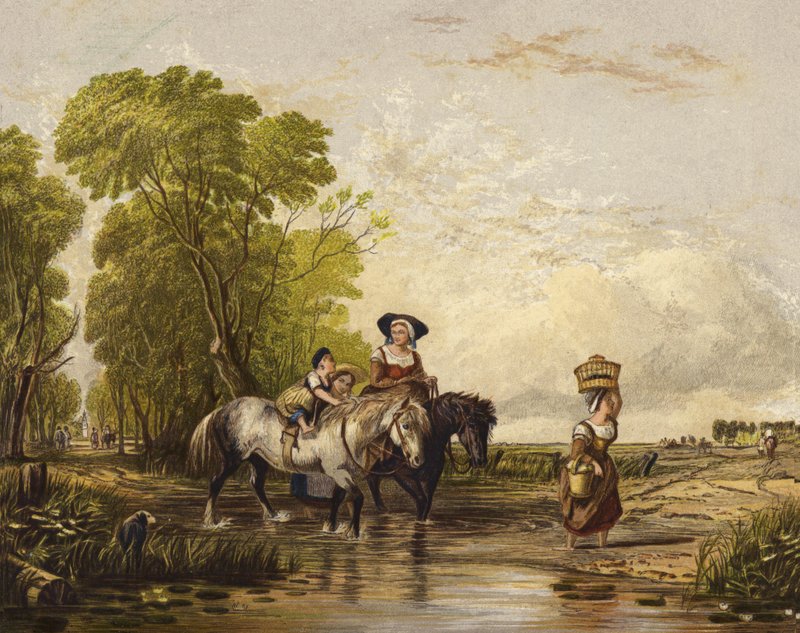 Retur fra Market av Augustus Wall Callcott