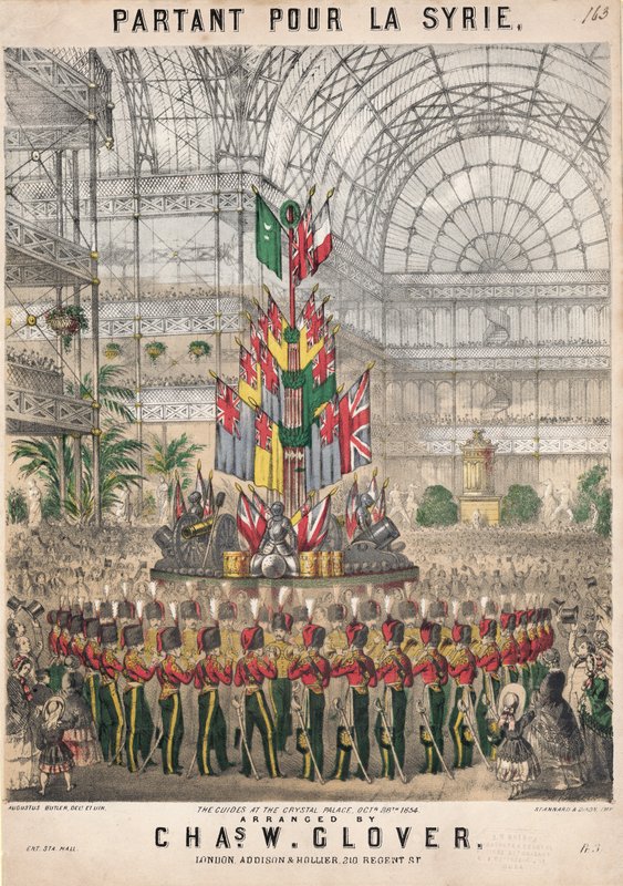 Avreise til Syria. Crystal Palace, 28. oktober 1854 av Augustus Butler