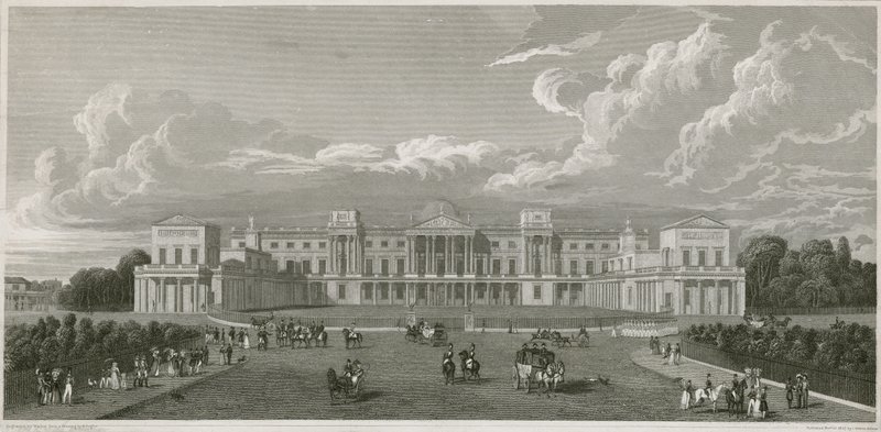Buckingham Palace av Augustus Charles Pugin