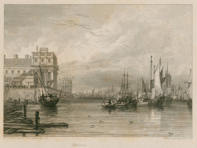 Greenwich, London av Augustus Wall Callcott