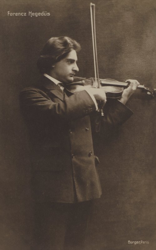 Ferencz Hegedus , ungarsk fiolinist av Austrian Photographer
