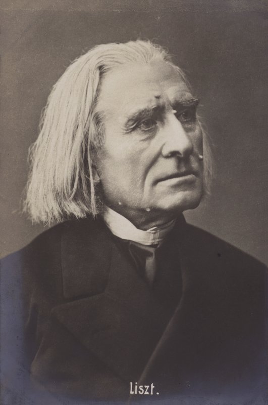 Franz Liszt , ungarsk komponist av Austrian Photographer
