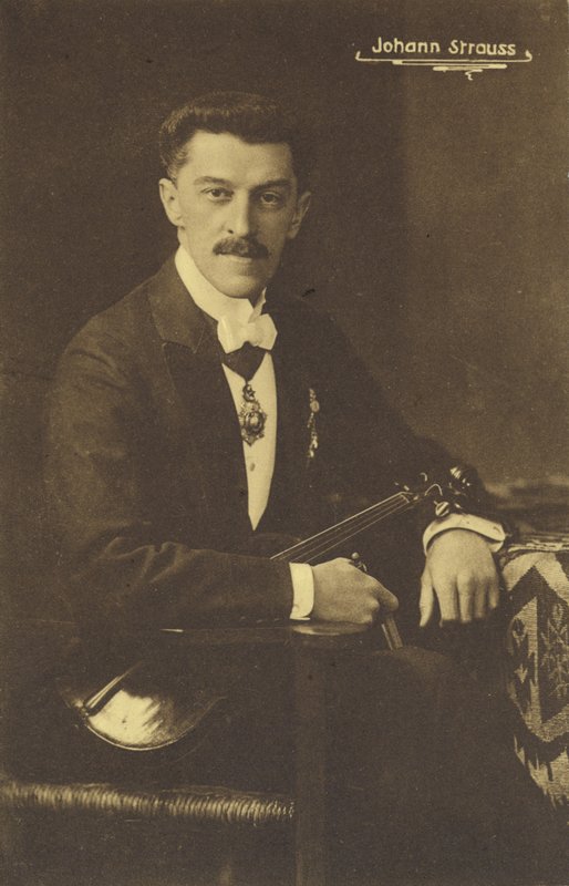Portrett av Johann Strauss III av Austrian Photographer