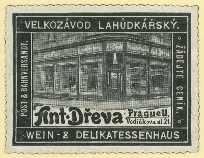 Anton Dreva vinbutikk og delikatesseforretning, Praha av Austrian School