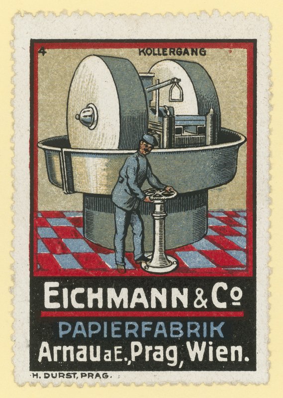 Eichmann & Co papirprodusenter, Arnau am Elbe, Praha, Wien av Austrian School