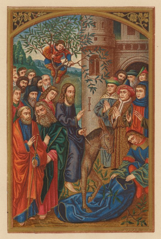 Hosanna Filio David (chromolitho) av Austrian School