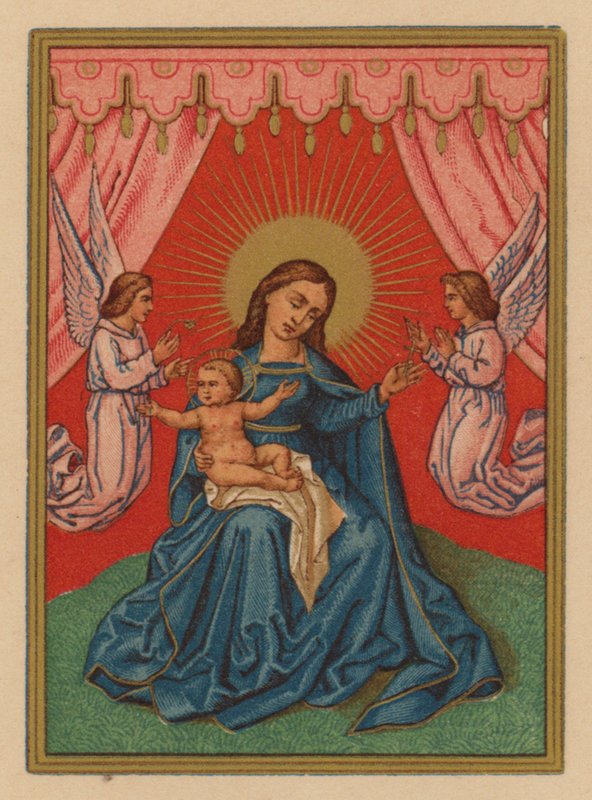 Mater Dei (chromolitho) av Austrian School