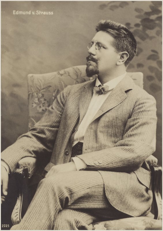 Portrett av Eduard Strauss av Austrian School