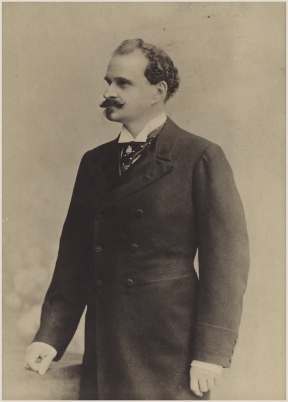 Portrett av Eduard Strauss av Austrian School