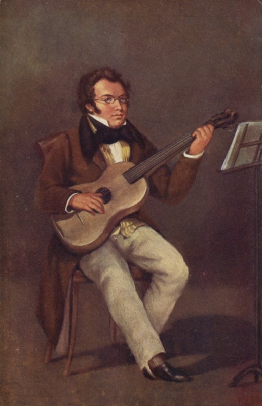 Portrett av Franz Schubert av Austrian School