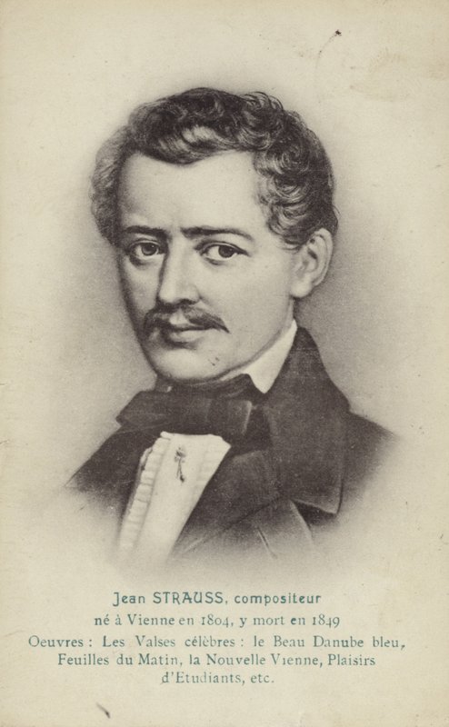 Portrett av Johann Strauss II av Austrian School