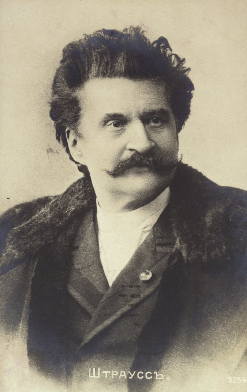 Portrett av Johann Strauss II av Austrian School