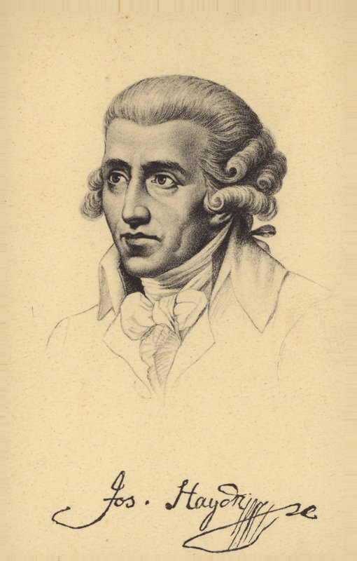Portrett av Joseph Haydn av Austrian School