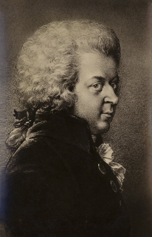 Portrett av Wolfgang Amadeus Mozart av Austrian School