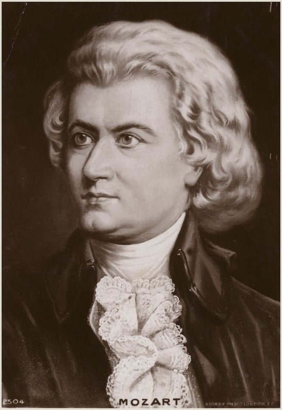 Portrett av Wolfgang Amadeus Mozart av Austrian School