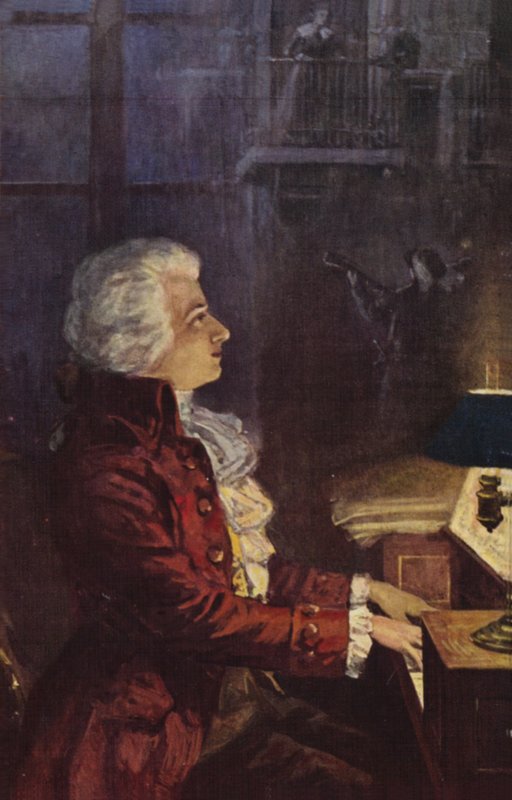 Portrett av Wolfgang Amadeus Mozart av Austrian School