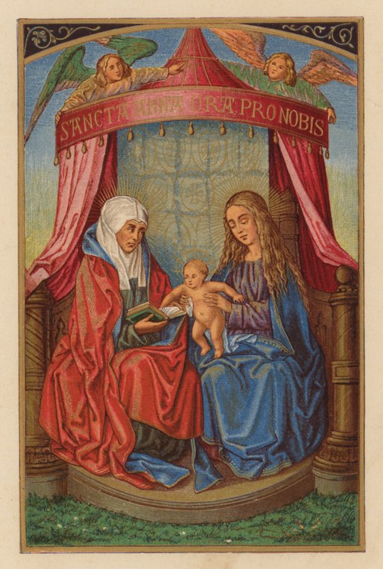 S Anna (chromolitho) av Austrian School