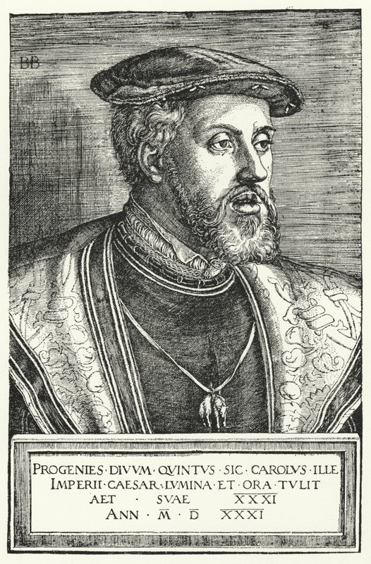Charles V, den hellige romerske keiseren av Barthel after Beham
