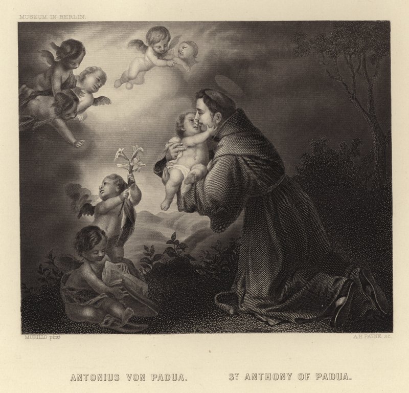St Anthony av Padua av Bartolomé Esteban Murillo