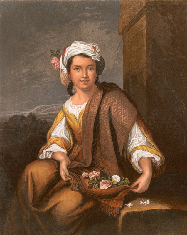 Den spanske blomsterjenta av Bartolomé Esteban Murillo