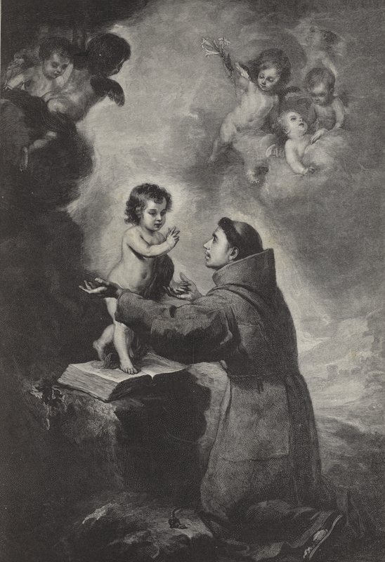 Visjonen til St Anthony av Padua av Bartolomé Esteban Murillo