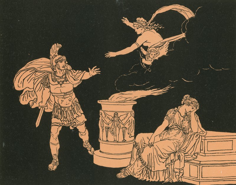 Aeneas og Helen av Bartolomeo Pinelli