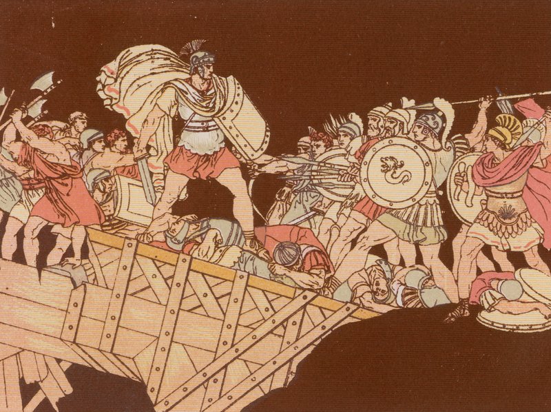 Horatius på broen av Bartolomeo Pinelli