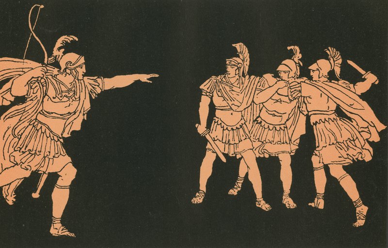 Nisus og Euryalus av Bartolomeo Pinelli