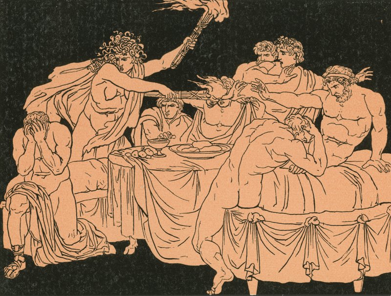 Raseri ved høytiden av Bartolomeo Pinelli