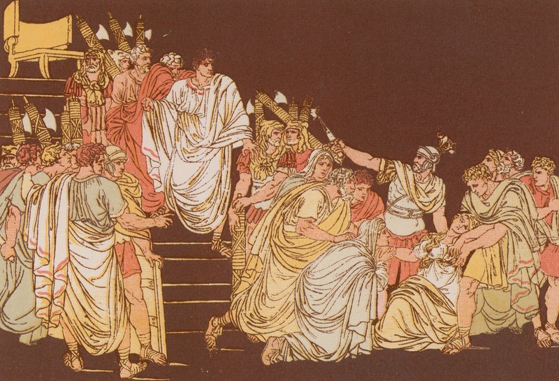 Virginias død av Bartolomeo Pinelli